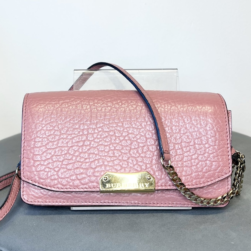Burberry Pink Madison Wallet on Chain